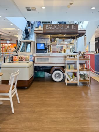 Imagem de interna da loja bacio di latte