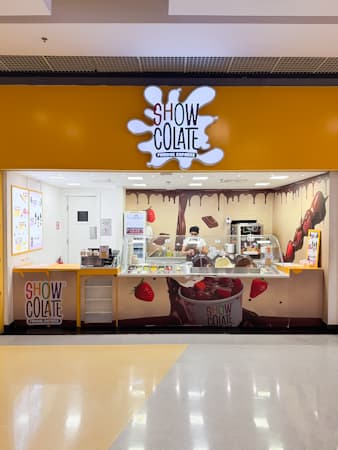 Imagem de interna da loja showcolate