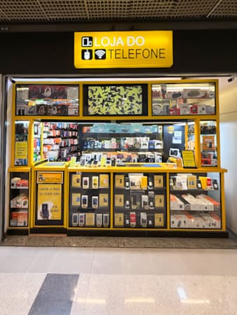 Imagem de interna da loja loja do telefone