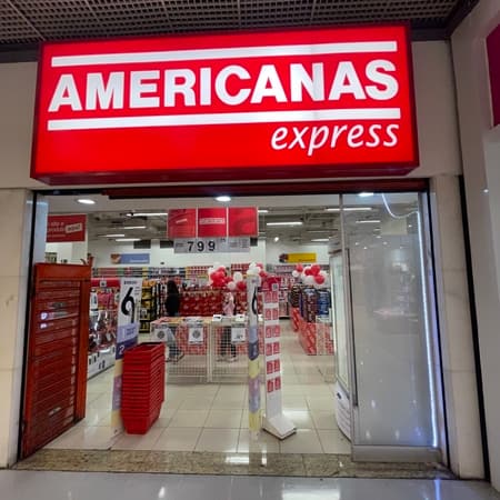 Logo da loja americanas express  