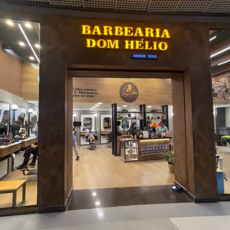 Logo da loja barbearia dom helio  