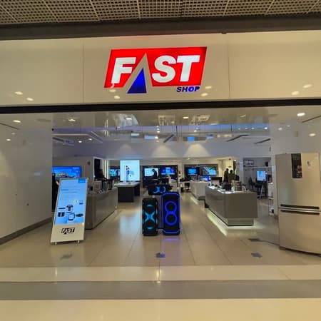 Logo da loja fast shop  