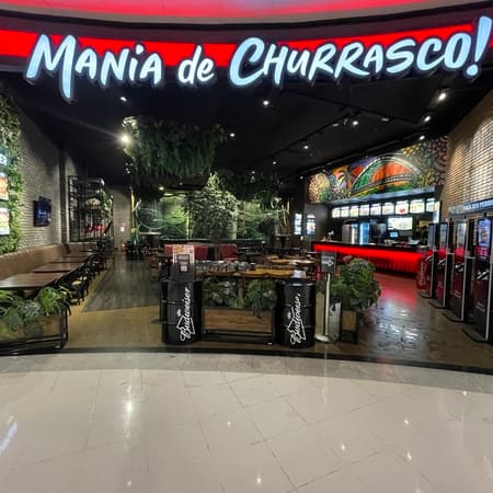 Logo da loja mania de churrasco  