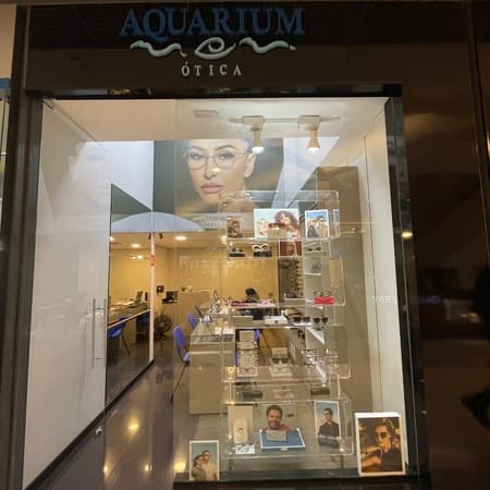 Imagem de interna da loja ótica aquarium  