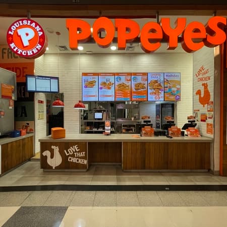 Logo da loja popeyes louisiana kitchen  
