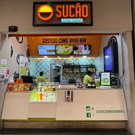 Imagem de interna da loja sucão  