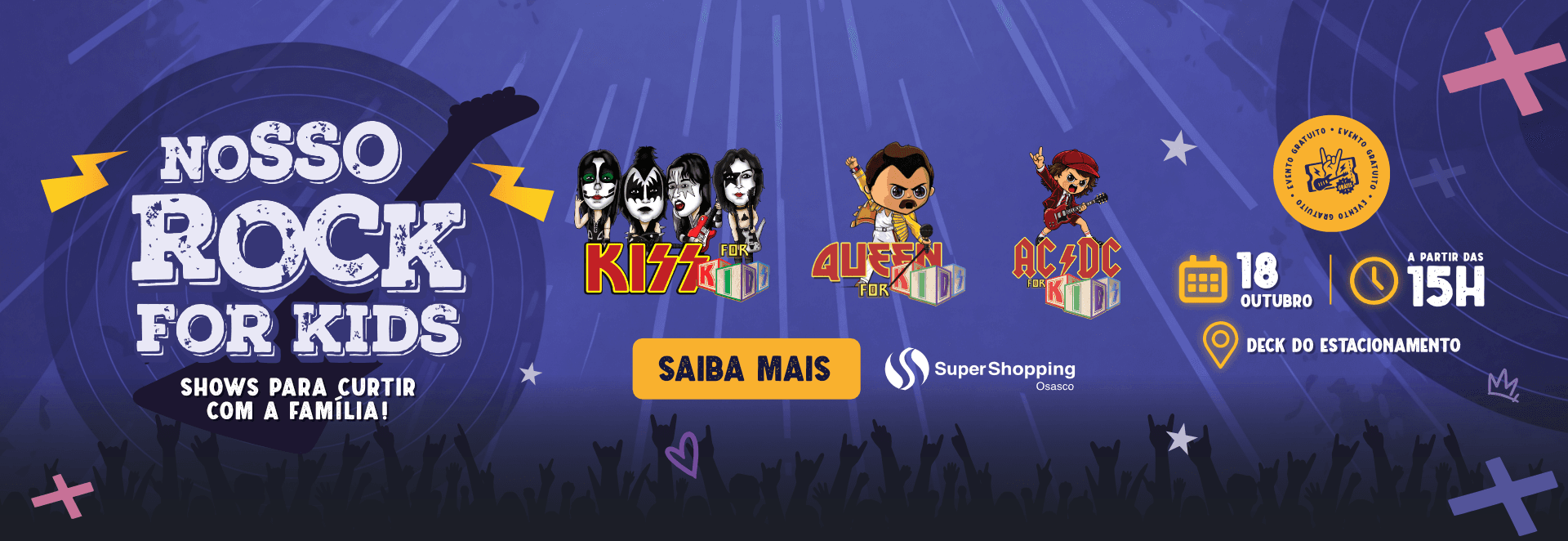 Banner do evento Nosso Rock For Kids